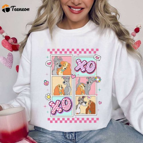 Lady & Tramp XoXo Valentine Sweatshirt: Be Mine Retro Tee for Disneyland Couple Shirts