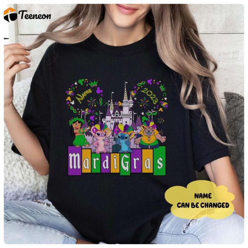 Lilo and Stitch Mardi Gras 2024 Shirt: Fat Tuesday Disneyland Custom WDW Family Trip Magic Kingdom