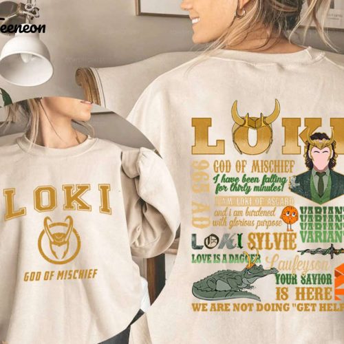 Loki Laufeyson Shirt God Of Mischief Sweatshirt Avengers Merch