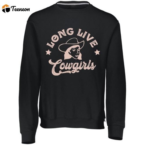 Stylish Long Live Cowgirls Fleece Crewneck Sweatshirt – Comfy & Trendy Outerwear