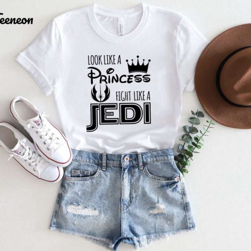 Disney Princess & Star Wars T-Shirt: Look Like a Princess Fight Like a Jedi! Perfect Gift for Daughter