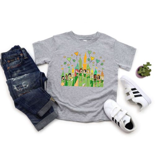 Lucky Princess T-shirt: Birthday Girl Gift Irish Saint Patrick s Day Shirt with Shamrock Disney Princesses & Retro Cartoon Tee for a Stylish Look!