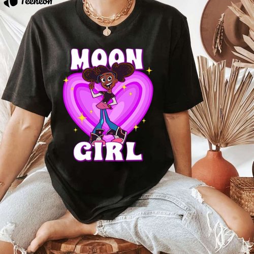 Lunala Moon Girl Kid Shirt – Moon Girl and Devil Dinosaur Graphic Moon Shirt Perfect Gift for Girl Dinosaur Fans & MCU Enthusiasts 2023 Edition