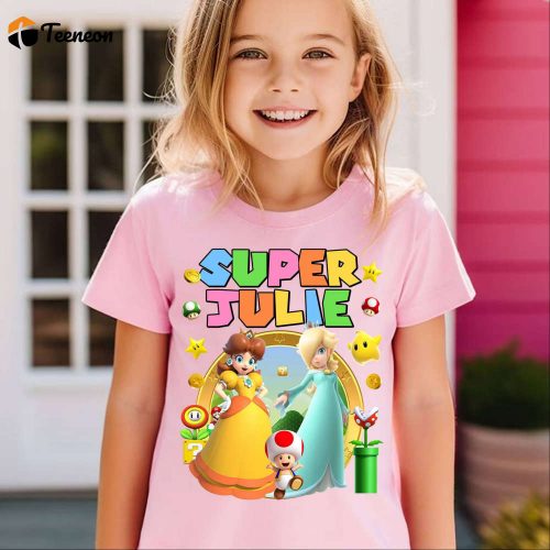 Custom Mario Princess Daisy Rosalina Birthday Shirt – Perfect for Mario Family Party!