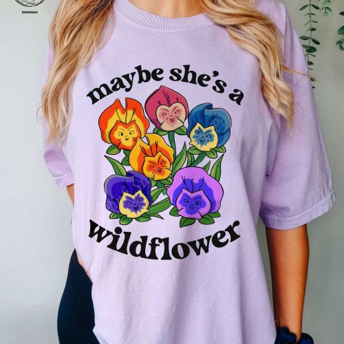 Wildflower Wonderland: Disney Vacation Tee with Alice in Wonderland Shirt Perfect for Disneyworld Shirts and Garden Lovers