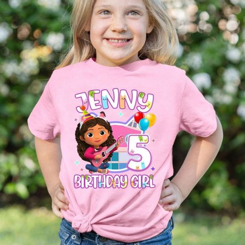 Gabby s Dollhouse Shirt Family Birthday Party Tee Mercat Gabby Dollhouse Birthday Shirt