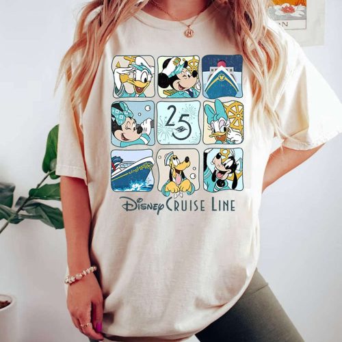 Mickey & Friends 25th Silver Anniversary Shirt Wish Cruise Instant Download