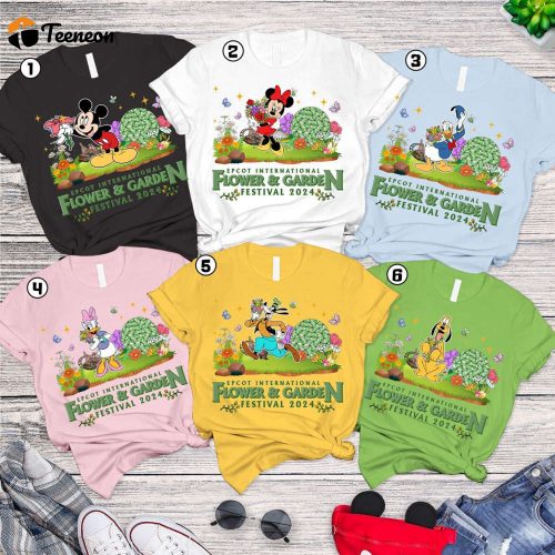 Epcot Festival Princess Flower & Garden Shirt – Let Magic Blossom with Mickey & Friends