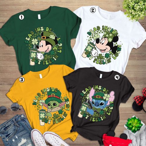 Disney St Patrick s Day Shirt Mickey & Friends Lucky Era WDW & Disneyland Castle Shamrock