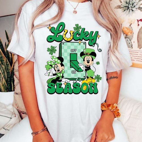 Mickey & Friends St Patrick s Day Shirt Disneyland Clover Shamrock Tee Get Shamrocked & Lucky – Lucky Tees