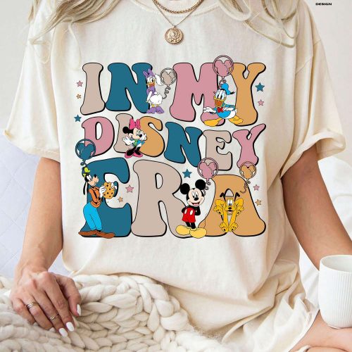 Step into the Disney Era with Mickey and Friends! Get Comfy in our Disney Era Comfort Colors Shirt – Perfect for Disneyworld Disney Family Shirts and More!