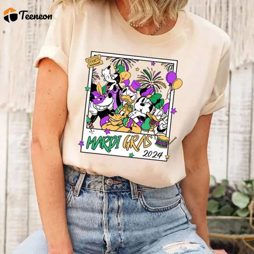 Mickey and Friends Mardi Gras Shirt: Let the Good Times Roll at WDW Disneyland – Family Fat Tuesday & New Orleans Fleur De Lis Shirt