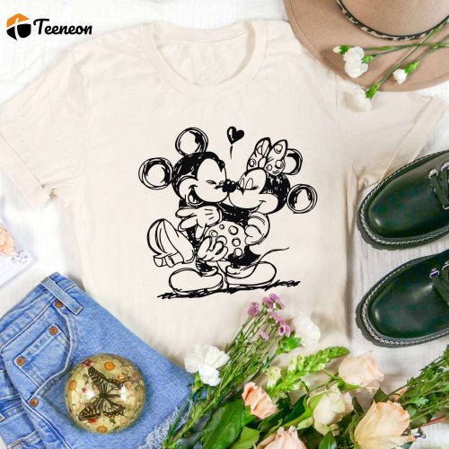 Mickey & Minnie In Love Shirt: Disney Shirts for Women Magic Kingdom Valentine s Day Love Shirt