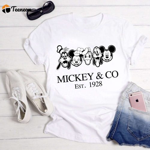 Retro Vintage Disney Shirt: Mickey & Co 1928hirt – Perfect for Disneyworld Family!