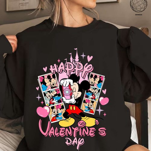 Magical Mickey Minnie Mouse Couple & Friends Valentine s Day Shirts for Disney Trip 2024 – Celebrate Disneyland Love with Happy Valentine s Day Merchandise