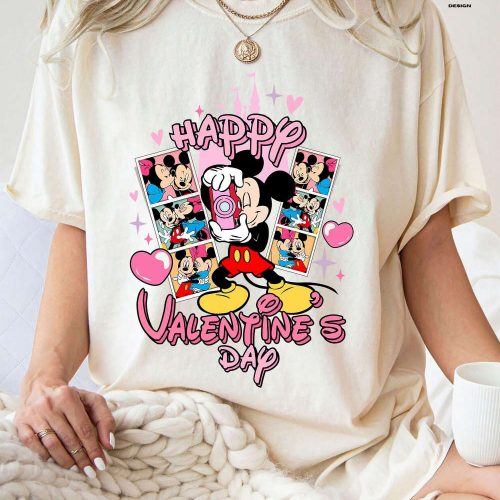 Magical Mickey Minnie Mouse Couple & Friends Valentine s Day Shirts for Disney Trip 2024 – Celebrate Disneyland Love with Happy Valentine s Day Merchandise