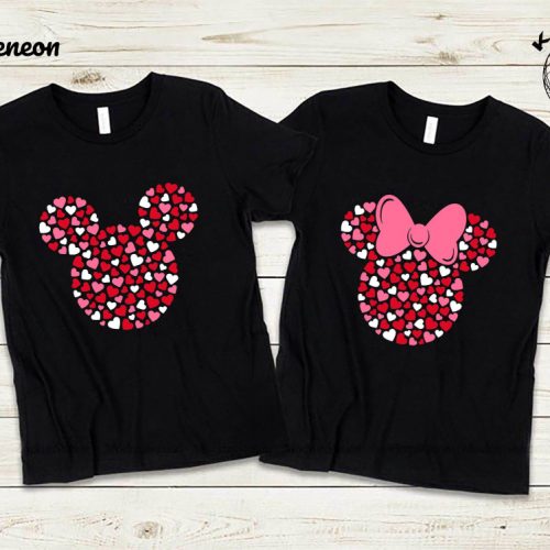 Spread Love with Mickey & Minnie: Disney Valentine Shirt Collection Perfect for Disneyland Couples – Valentine s Day Sweatshirt