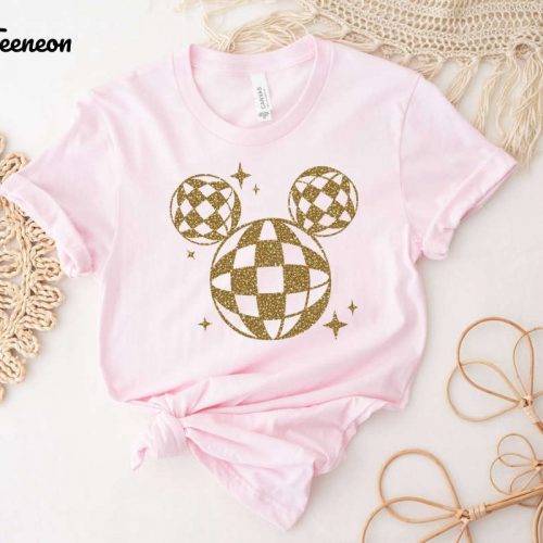 Party Vibes Shirt: Disney Mickey Mouse & Disco Ball Tees for Fun-Filled Holidays & Vacations at Disneyworld!