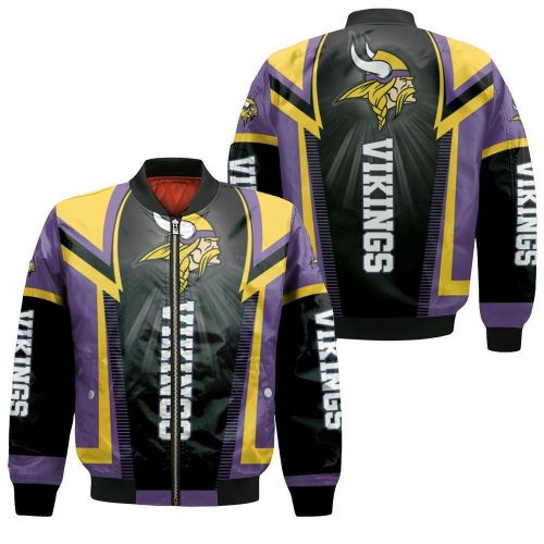 Minnesota Vikings For Fans Bomber Jacket  – Gift for Men Women