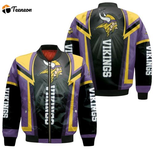 Minnesota Vikings For Fans Bomber Jacket  – Gift for Men Women