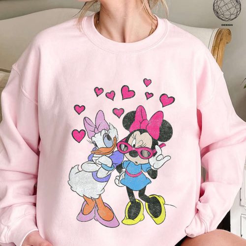 Disney Best Friends Shirt: Minnie and Daisy Tee for Women Cute Disney Family Shirt with Minnie Mouse and Duck Perfect Disney Gift Shirt