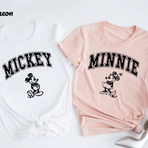 Minnie Mickey Matching Shirt – Couple Disney Tee for Disney Vacation