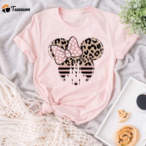 Minnie Shirt – Disneyworld Animal Print: Leopard Cheetah Disney Ear Design