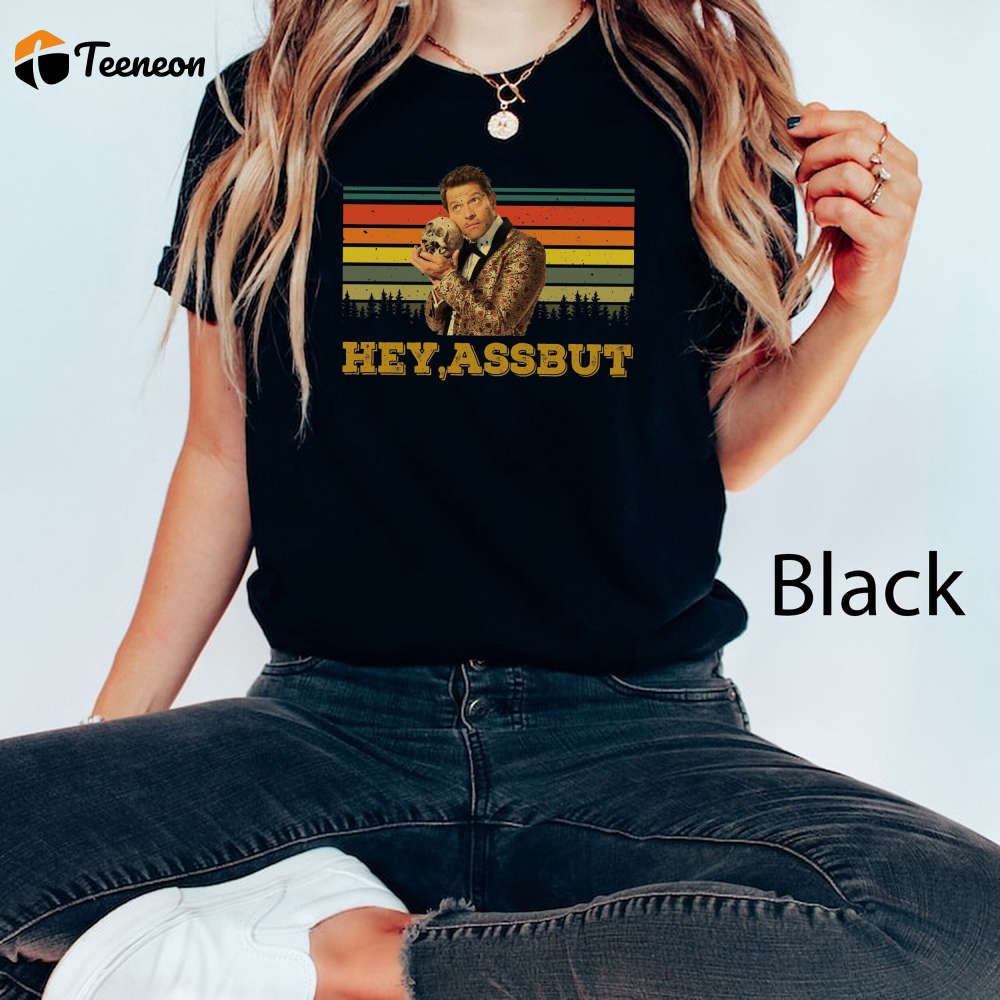 Vintage Misha Collins T-Shirt: Hey Assbutt Quote Limited Castiel 90s Graphic Shirt – Comfort Colors Vintage Misha Collins T-Shirt: Hey Assbutt Quote Limited Castiel 90s Graphic Shirt – Comfort Colors