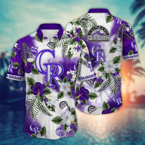 MLB Colorado Rockies Hawaiian Shirt Pitch Perfect Bloom Gift For Fans