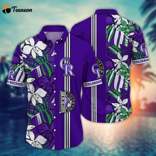 MLB Colorado Rockies Hawaiian Shirt Summer Swirl Gift For Fans