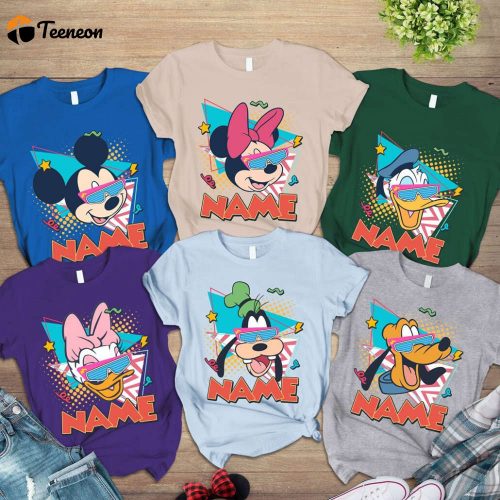 Vintage Disneyland Mickey & Friends Shirts Stitch Pooh Characters WDW Trip Family Tee