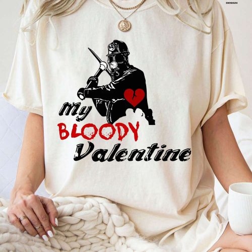 Spooky Valentine s Shirt: My Bloody Valentine Horror Characters – Perfect Matching Gift For Her! Funny Valentines Tee