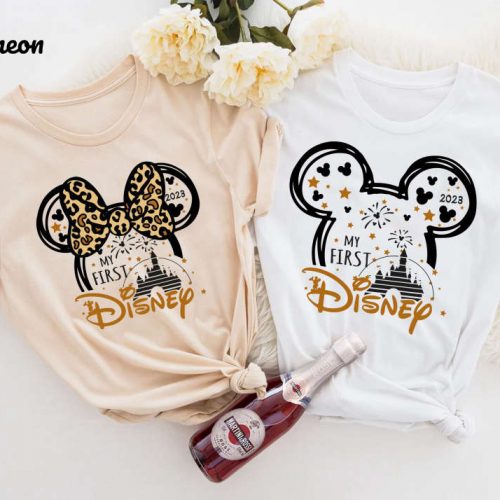 Disney Trip 2024 Shirt: My First Couple & Theme Park Tees Disneyland & Disney World Shirts