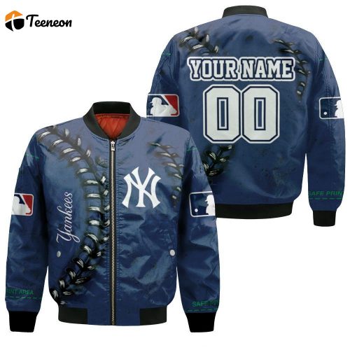 New York Yankees Baseball Sewing Pattern Personalized Bomber Jacket  – Gift for Men Women