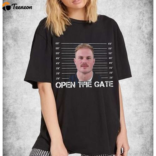 Trending Mugshot T-shirt: Open the Gate Mugshot-Zach & Bryan Mugshot – Engaging & Stylish