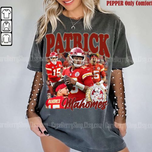 Vintage Patrick Mahomes & Kelce Football Shirts: 90s Tee & Sweatshirt for Fans