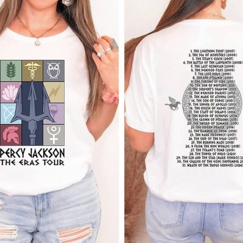 Percy Jackson Eras Tour Shirt: Rick Riordan Bookish Shirts Greek Mythology Camp Half Blood Booktok Gift