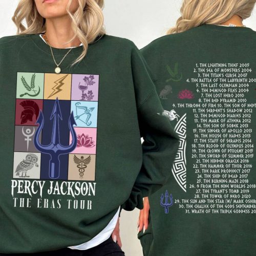 Percy Jackson Eras Tour Sweatshirt: Camp Half Blood Shirt Greek Mythology & Rick Riordan Bookish Gifts