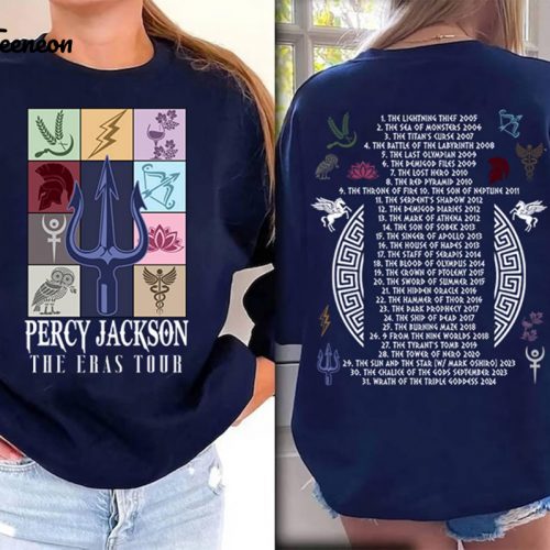 Percy Jackson Eras Tour Sweatshirt: Camp Half Blood Shirt Greek Mythology & Rick Riordan Bookish Gifts