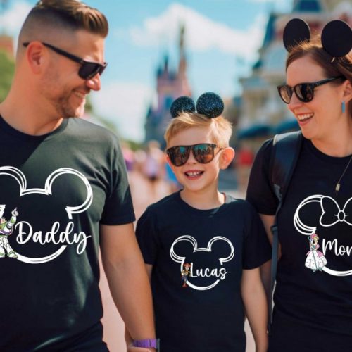 Get Your Personalized Disney Shirts & More – Toy Story Sweatshirt Family Trip Mickey Mouse & Minnie Mouse T-shirt Andy Shirt Custom Name Shirt