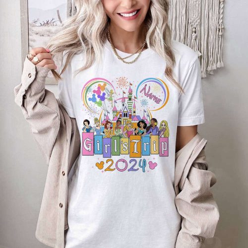 Disneyland Princess Castle Shirt Girl Vacation 2024 Best Friends Group