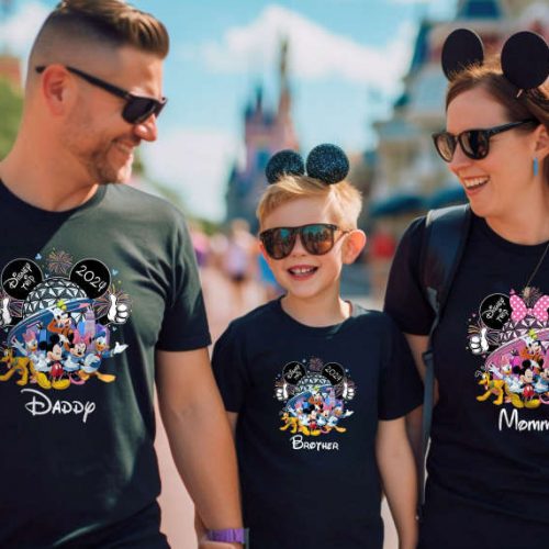 Create Lasting Memories with Personalized Family Trip Shirt Disney Tees for Custom Mickey and Friends Retro Vibes Perfect Vacation Shirt for Family Holiday