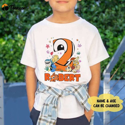 Custom Finding Nemo Birthday Shirt – Personalized & Matching Family Shirt