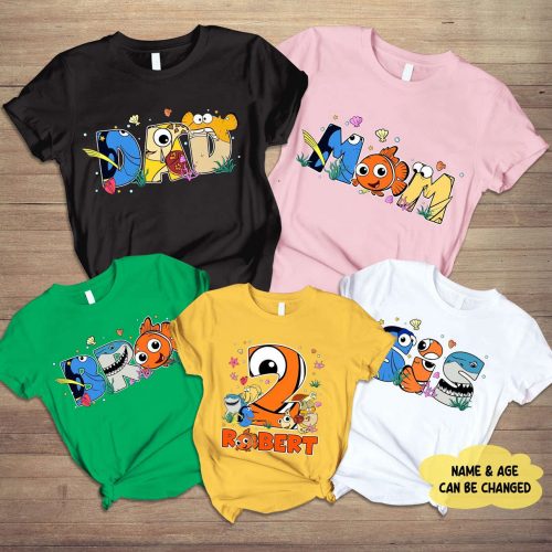 Custom Finding Nemo Birthday Shirt – Personalized Family Tee: Fun & Unique!