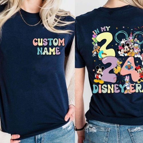 Disneyland Family 2024 Shirt Personalized Colorful Vacay Shirt Disneyland Vacation