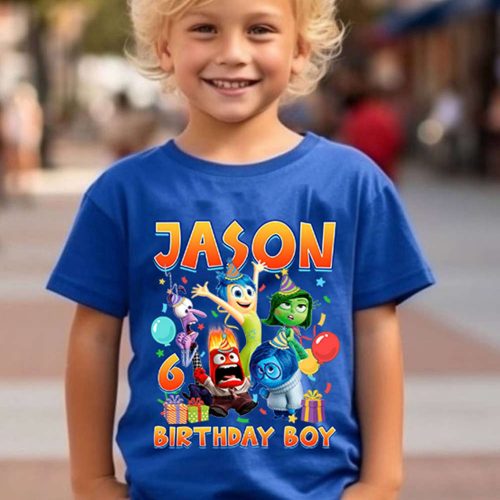 Custom Inside Out Birthday Shirt & Family Shirts for Kids – Personalized Fun!