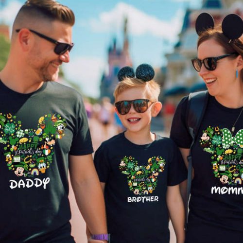 Get Your Personalized Irish Family Shirts & Disney Trip Tees – Celebrate St Patrick s Day with Mickey Mouse! Custom Disney Tee & Shamrock Shirt Available!