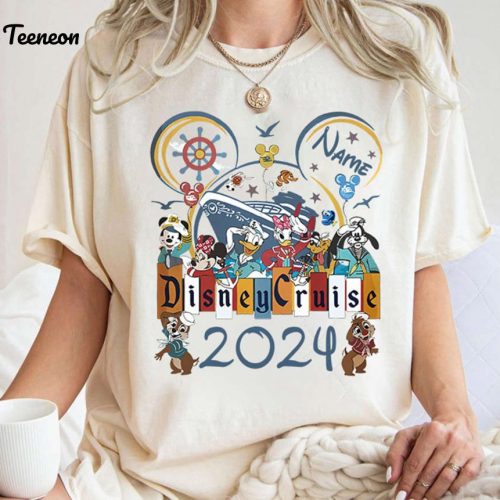 2024 Personalized Mickey & Friends Cruise Line Shirt Disneyland Family Vacation & Trip