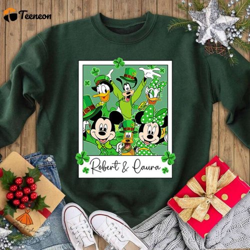 Custom Mickey & Friends St Patrick s Day Shirt – Personalized Family & Minnie Shirt