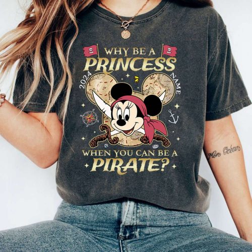 Personalized Minnie Mouse Pirates Shirt – Be a Pirate at Disneyland Cruise – Pirates of the Caribbean Shirt